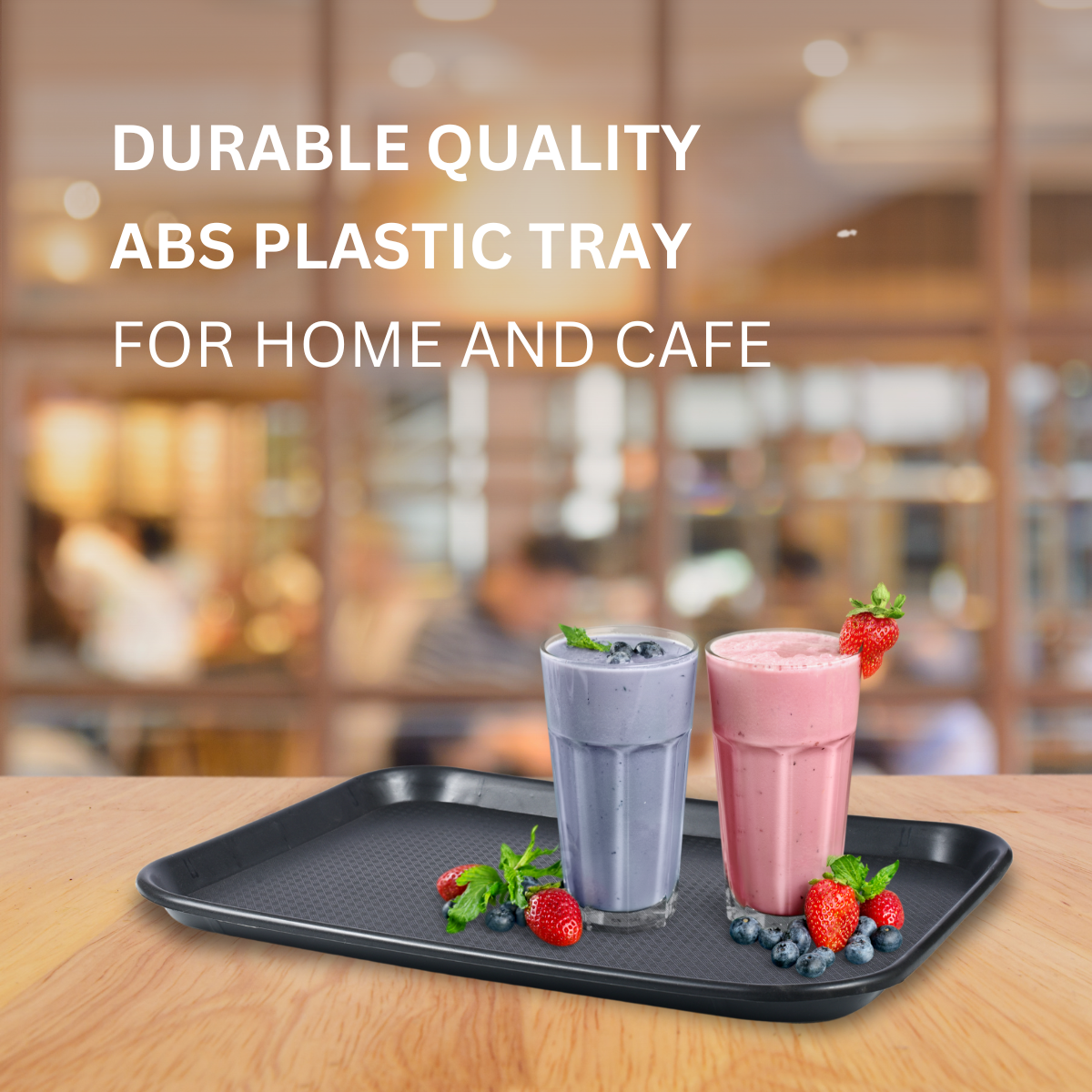 Plastic Serving Tray 12x16 (Pack of 3)