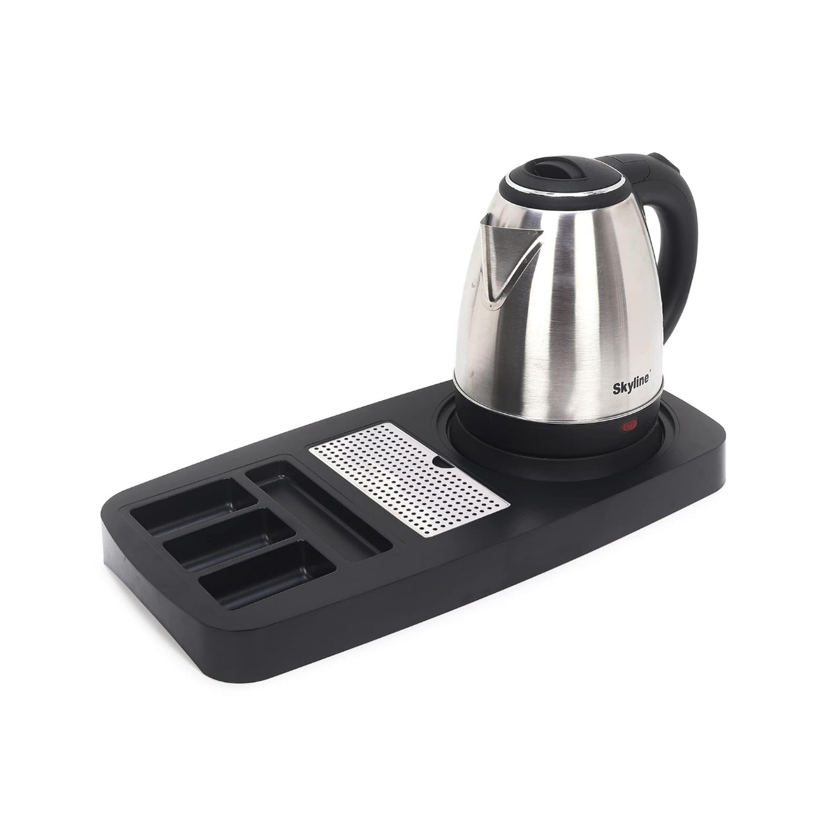 Electric Kettle Stand for Hotel Rooms | Curved corners