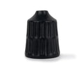 Carving Ceramic Vase, Ceramic vases for home decor, black, set of 1