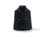 Carving Ceramic Vase, Ceramic vases for home decor, black, set of 1