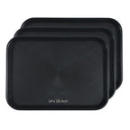 AERO, Serving tray 14/18, set of 3, polypropylene, black