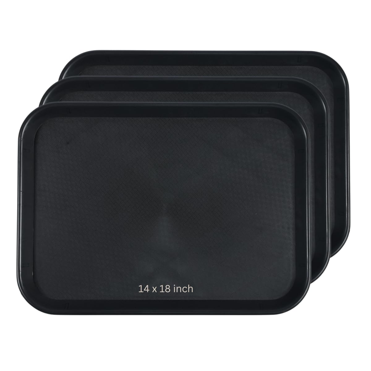 AERO, Serving tray 14/18, set of 3, polypropylene, black