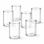 BOROSILICATE, glass, set of 6, clear, 320 ml