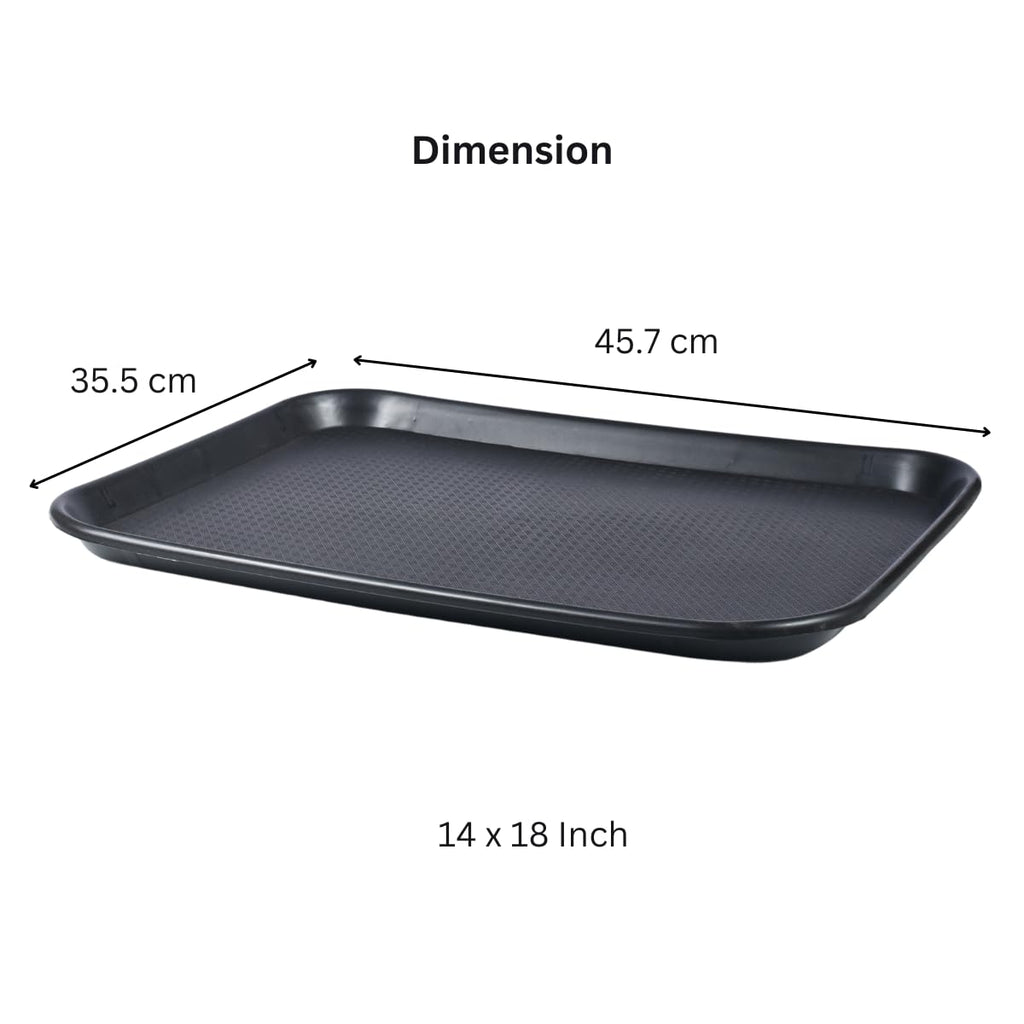 AERO, Serving tray 14/18, set of 3, polypropylene, black
