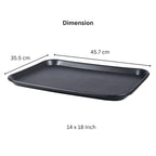 AERO, Serving tray 14/18, set of 3, polypropylene, black