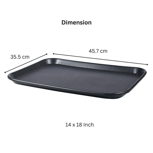 AERO, Serving tray 14/18, set of 3, polypropylene, black
