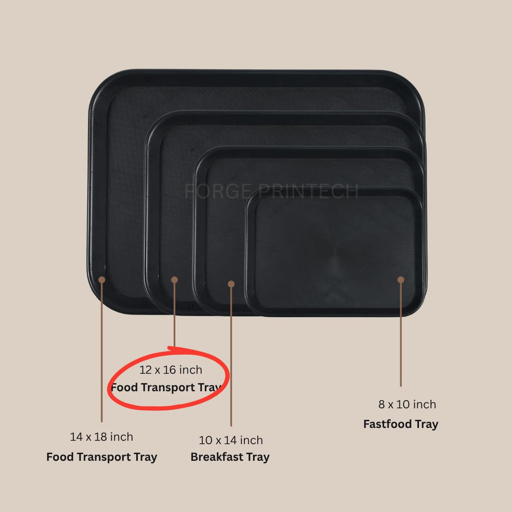 AERO, Serving tray 12/16, set of 3, polypropylene, grey