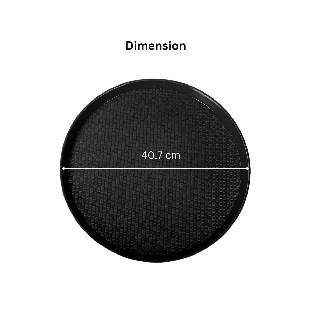 AERO, Serving tray, set of 3, polypropylene, round, black