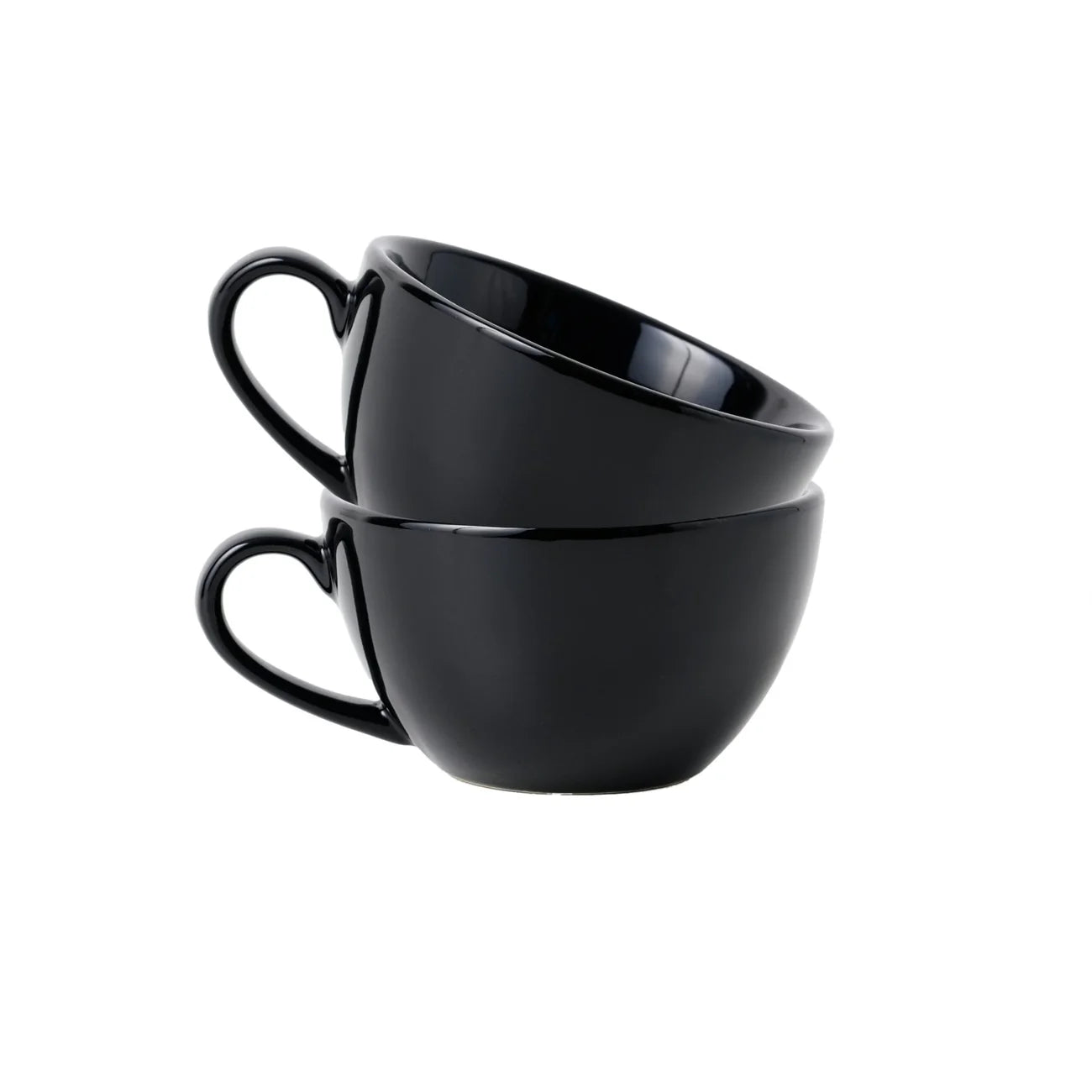 Barista Coffee Mugs, Ceramic cappuccino mugs, 250ml set of 2