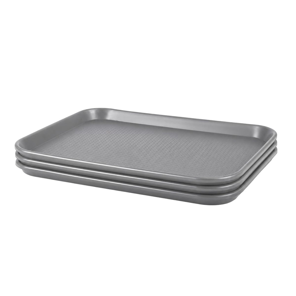 AERO, Serving tray 12/16, set of 3, polypropylene, grey