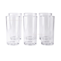 CLARENCE, Highball unbreakable plastic glass, set of 6, clear, 350 ml