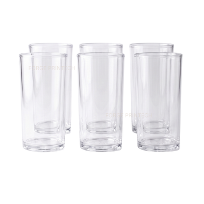 Unbreakable Plastic Glass Set – 275ml (Set of 6)