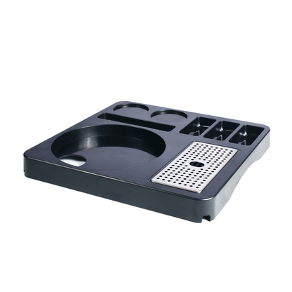 ABS Plastic Kettle Tray | 2 Cup and Kettle holder with multi compartment sachet organiser
