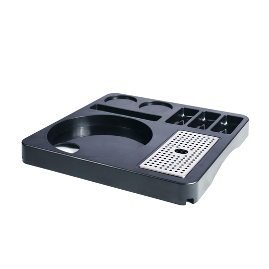 ABS Plastic Kettle Tray | 2 Cup and Kettle holder with multi compartment sachet organiser