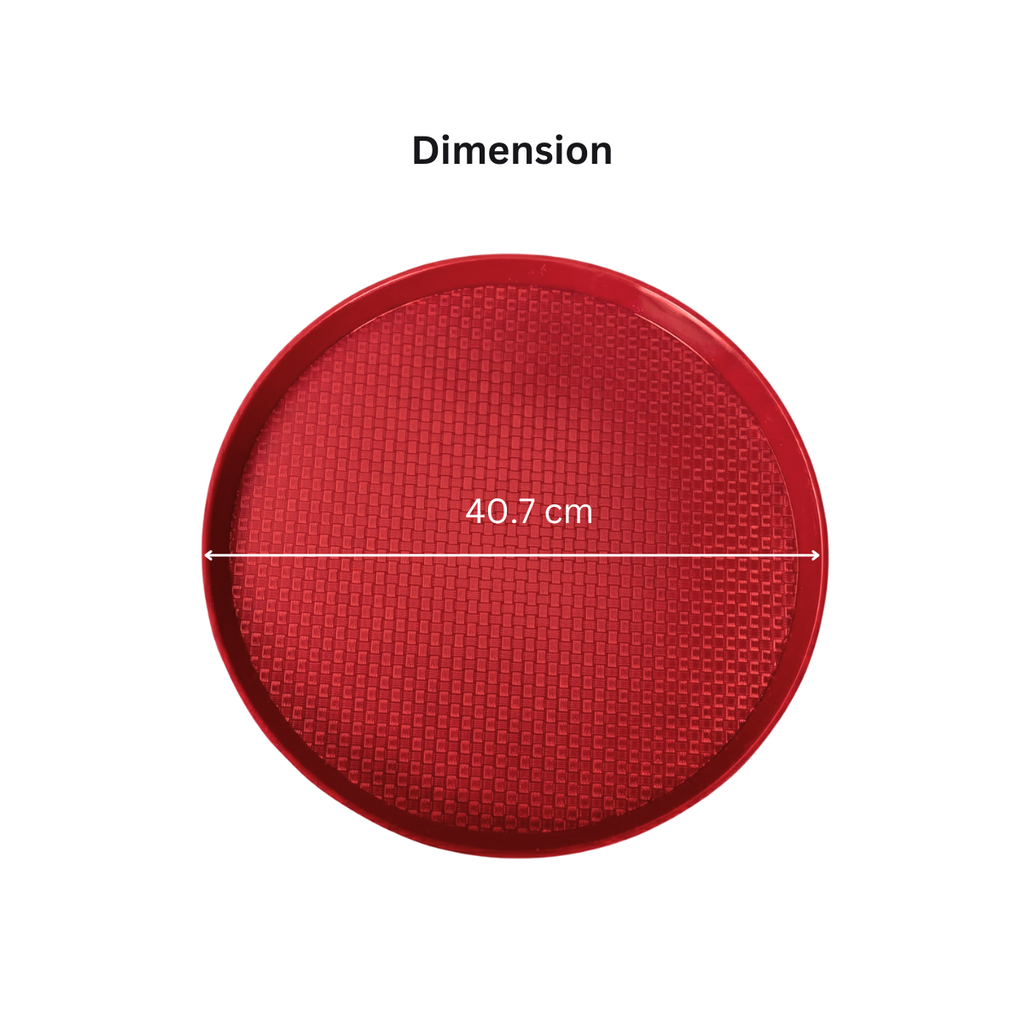 AERO, Serving tray, set of 3, polypropylene, round, red