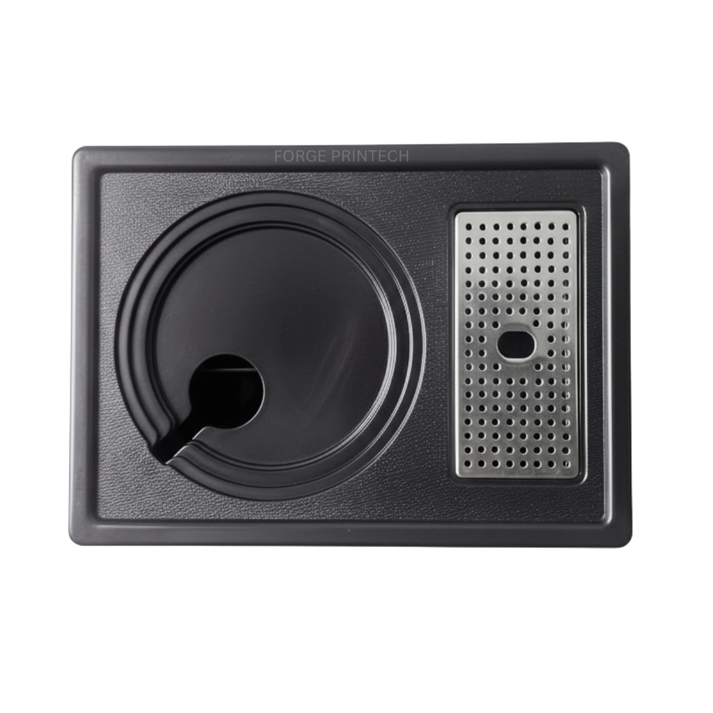 WOODS, Hotel kettle tray with pull-out drawer, ABS plastic, 2 cup holder