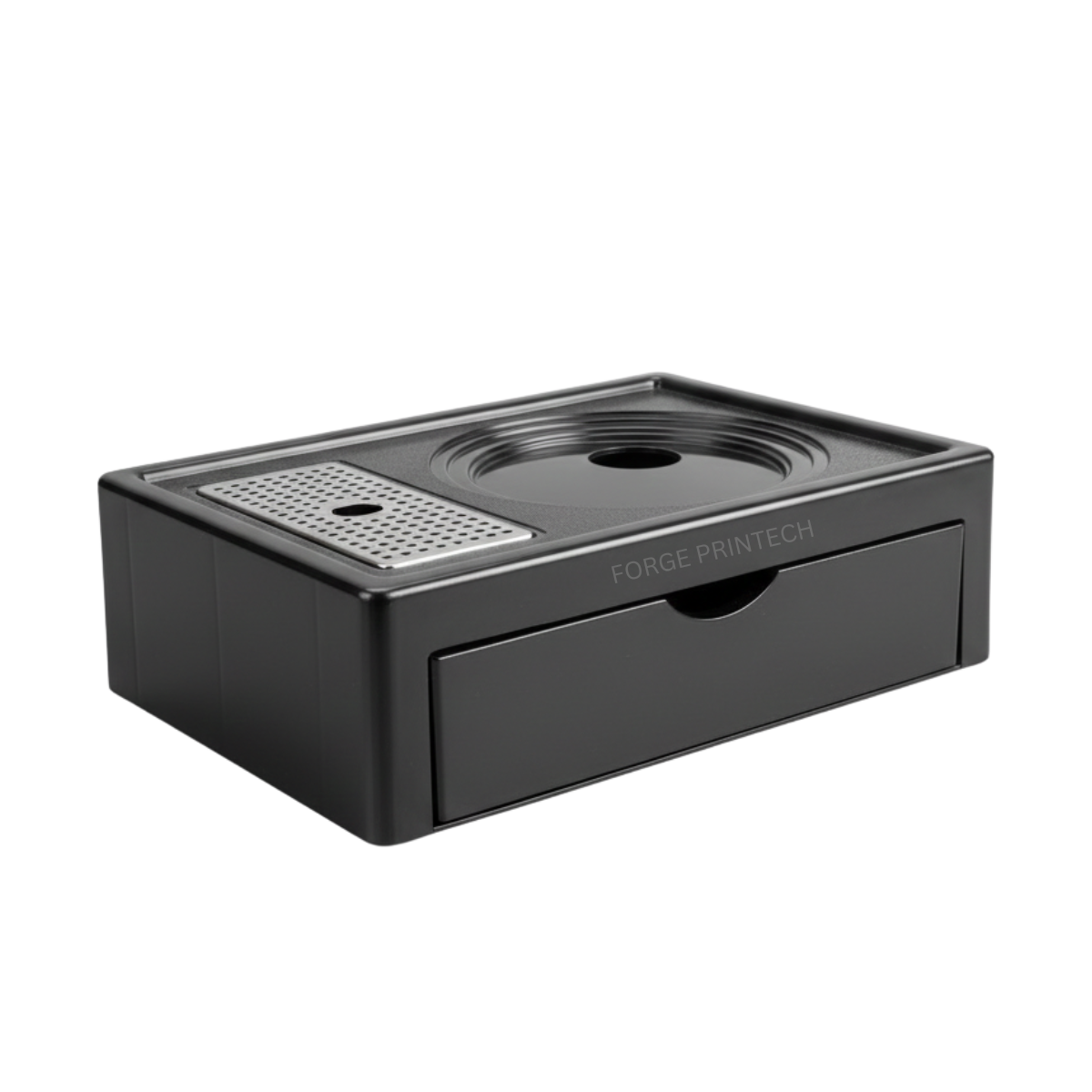 WOODS, Hotel kettle tray with pull-out drawer, ABS plastic, 2 cup holder