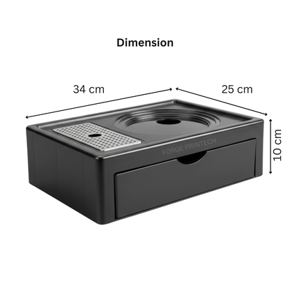Premium ABS Kettle Tray with Pull-out Drawer