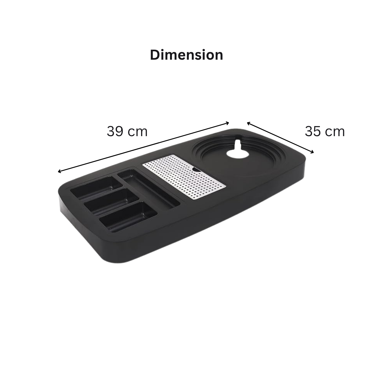 CLASSIC, Hospitality Kettle tray, oblong, ABS Plastic, black