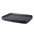 AERO, Serving tray 12/16, set of 3, polypropylene, black