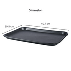 AERO, Serving tray 12/16, set of 3, polypropylene, black