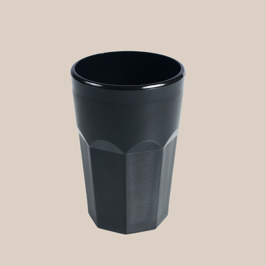 Luxer Black Tumbler Glass 300ml,  Set of 6