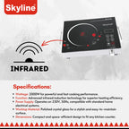 SKYLINE, Infrared Induction Cooker with Digital Display, 2000W