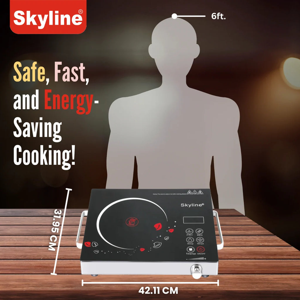 SKYLINE, Infrared Induction Cooker with Digital Display, 2000W