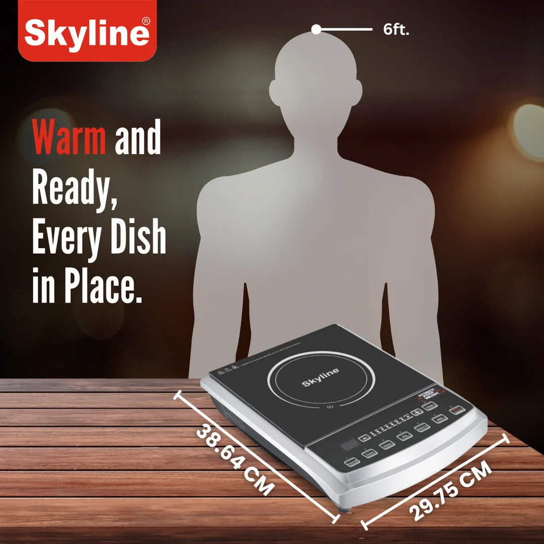 SKYLINE, Induction Cooker, Multi-Function Cooking Appliance, 2000W