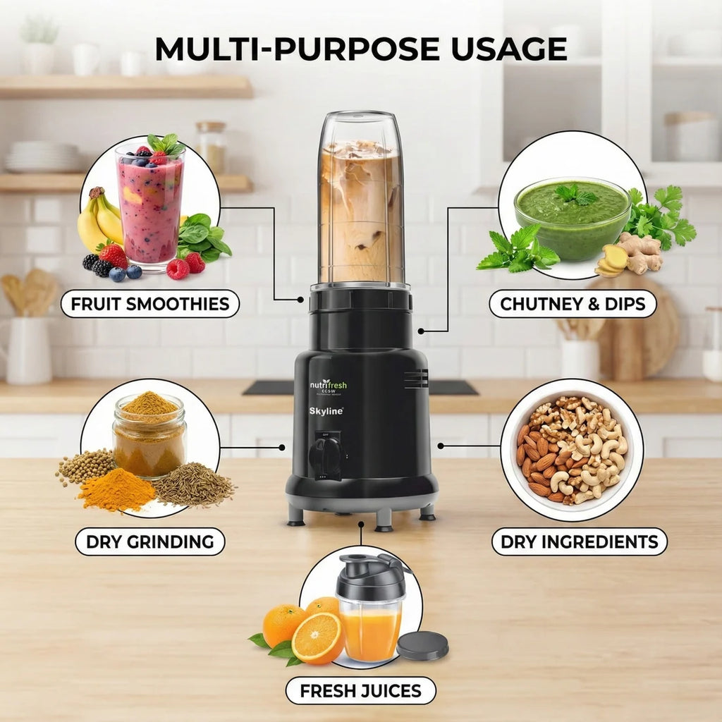 SYLINE, Nutri mixer & blender, 2 Jars, 500W