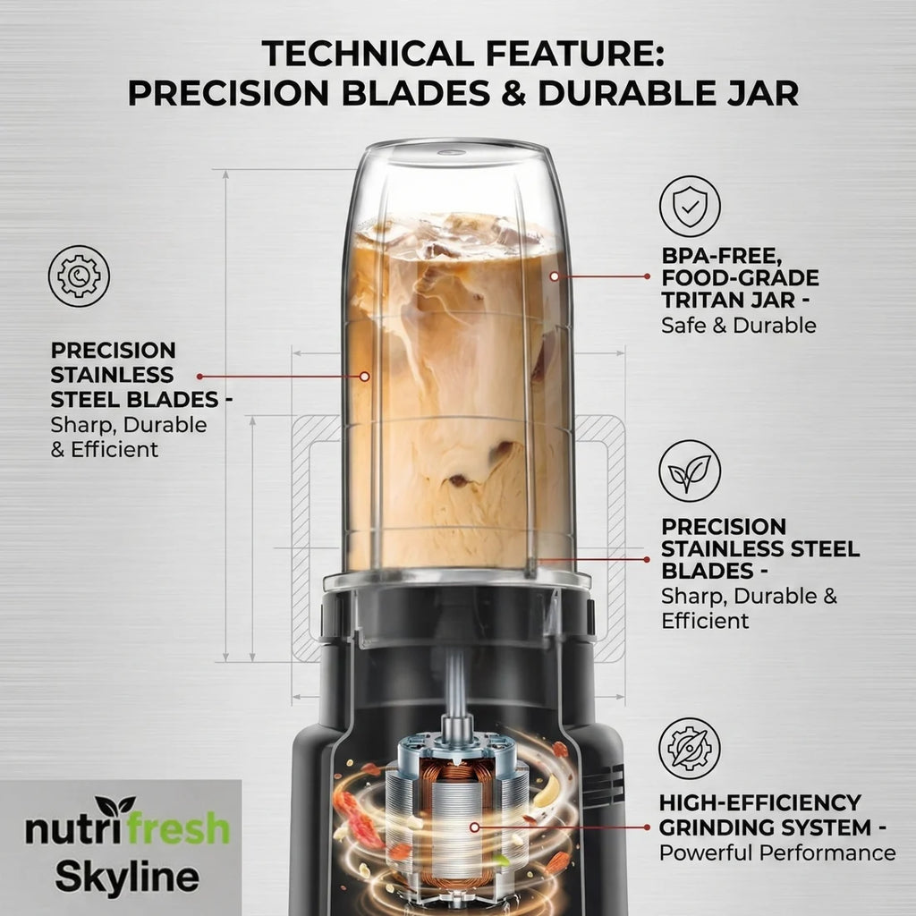 SYLINE, Nutri mixer & blender, 2 Jars, 500W