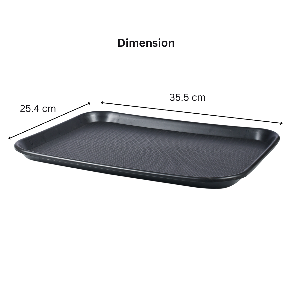 AERO, Serving tray 10/14, set of 3, polypropylene, black